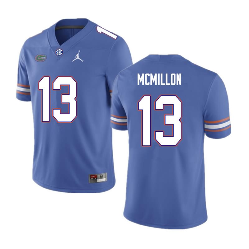 Men's NCAA Florida Gators Donovan McMillon #13 Stitched Authentic Nike Royal College Football Jersey VQF4765ZT